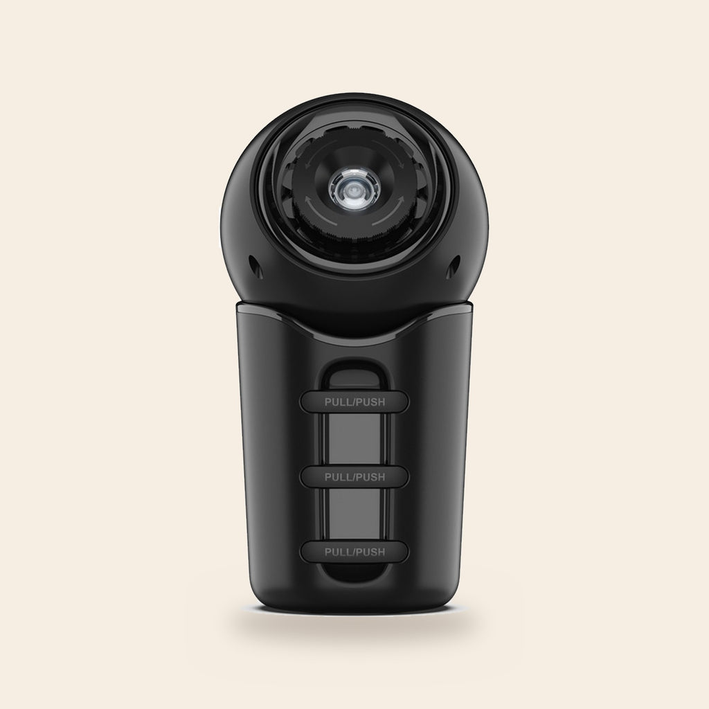 Galaxy Starry Sky Projector, front view on a plain background