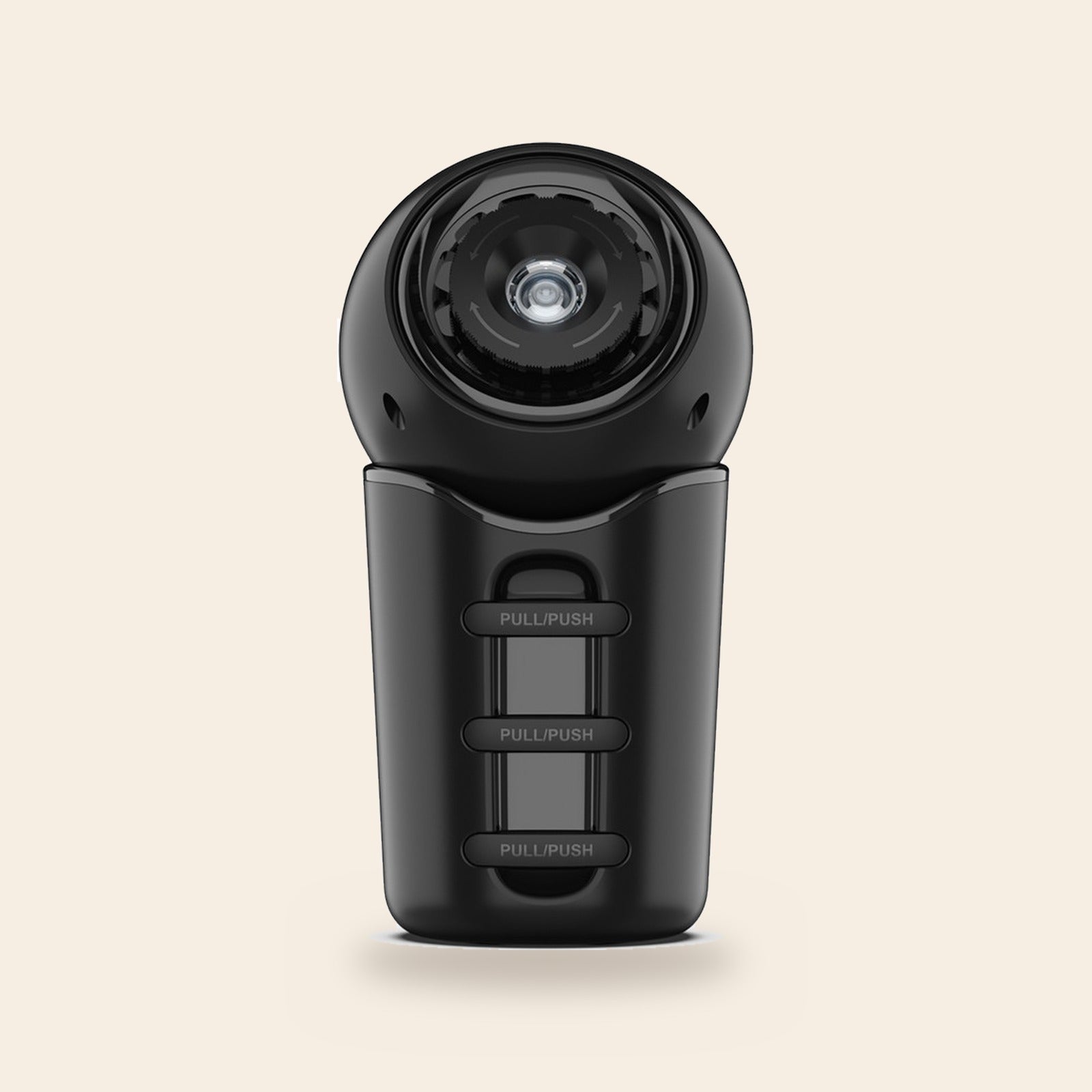 Galaxy Starry Sky Projector, front view on a plain background